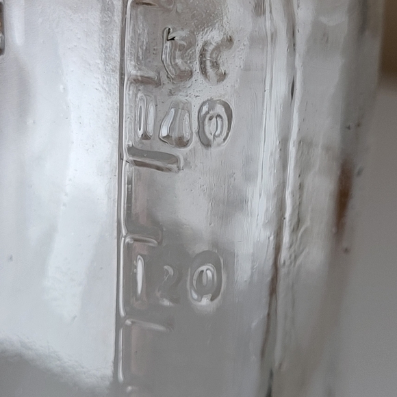 Vintage Antique Rex Oval Clear Glass Prescription Bottle with Cork Stopper - Picture 3 of 16